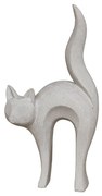 CAT STATUE DECO ΓΑΤΑ ΤΕΧΝΗΤΗ ΠΕΤΡΑ ΜΠΕΖ 31x15xH62cm