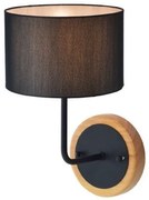 Απλίκα Φωτιστικό Τοίχου YASMINE με υφασμάτινο καπέλο Φ18 ACA-OD6508WWH-Λευκό OD6508WWH