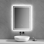 Καθρέπτης Duetto Nova 67-6080 Led Touch 60x80cm Clear Gloria PVC