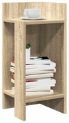 Τραπεζάκια 2 τεμ. με ράφι Sonoma Δρυς 25,5x27x60 εκ. - Καφέ