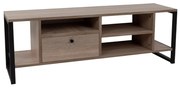 Liberta SPACE TV STAND 2ΡΑΦΙΑ 1ΣΥΡΤΑΡΙ SONOMA ΜΑΥΡΟ 120x35xH45cm 120x35xH45cm 05-0542