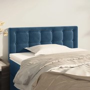 vidaXL Κεφαλάρι Κρεβατιού Σκούρο Μπλε 80 x 5 x 78/88 εκ. Βελούδινο