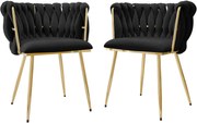 Καρέκλα Muz 1142 2τμχ-Mauro - 50.00Χ52.00Χ76.00cm