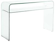 Κονσόλα με ράφι γυαλί Glasser Clear 110x35x75cm