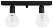 Φωτιστικό Οροφής Δίφωτο Heronia Cable 31-0755 Black