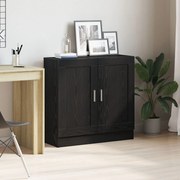 vidaXL Βιβλιοθήκη Μαύρη Δρυς 82,5x30,5x80 εκ σε Επεξεργασμένο Ξύλο