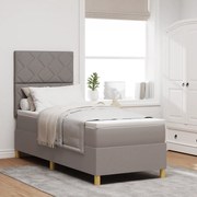 vidaXL Κρεβάτι Box Spring με Στρώμα Ταμπά 80x200 εκ. Ύφασμα