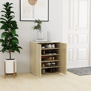 vidaXL Παπουτσοθήκη Sonoma Δρυς 60 x 35 x 70 εκ. από Μοριοσανίδα