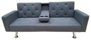 REST/ARMS GREY ΥΦΑΣΜΑ ΚΑΝΑΠΕΣ-ΚΡΕΒΑΤΙ 178X88εκ.