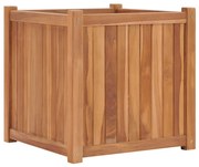 vidaXL Ζαρντινιέρα Υπερυψωμένη 50 x 50 x 50 εκ. από Μασίφ Ξύλο Teak
