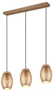 Φωτιστικό Οροφής - Ράγα Bidar R31573065 3xE27 71x150cm Coffee RL Lighting