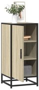 vidaXL Συρταριέρα Sonoma Δρυς 35,5x35x76 εκ. Επεξ. Ξύλο + Μέταλλο