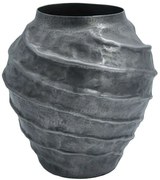 Βάζο 939-124-004 25x29cm Grey Aluminium