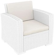 MONACO WHITE ΠΟΛΥΘΡΟΝΑ ΜΕ ΜΑΞ. ΠΟΛ/ΝΙΟΥ 82Χ79Χ79εκ.