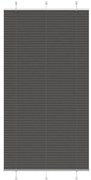 vidaXL Πλισέ περσίδα Μαύρο 105x200 cm Πλάτος υφάσματος 104,4 cm