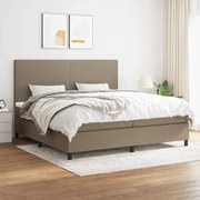 ΚΡΕΒΑΤΙ BOXSPRING ΜΕ ΣΤΡΩΜΑ TAUPE 200X200 ΕΚ. ΥΦΑΣΜΑΤΙΝΟ 3141645