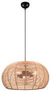 Φωτιστικό Οροφής Inga 312200336 50x150cm 3xE27 40W Black-Natural Trio Lighting