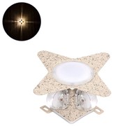 GloboStar WALLLIGHT-CINA 90658 Φωτιστικό Τοίχου - Απλίκα LED 10W 1100lm 10° AC 220-240V Αδιάβροχο IP65 Μ18.5 x Π18.5 x Υ8.5cm Θερμό Λευκό 3000K - Μπεζ της Άμμου