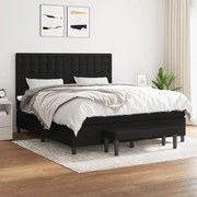 ΚΡΕΒΑΤΙ BOXSPRING ΜΕ ΣΤΡΩΜΑ ΜΑΥΡΟ 180X200 ΕΚ. ΥΦΑΣΜΑΤΙΝΟ 3136935