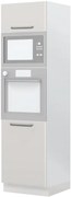 Επιδαπέδιο ντουλάπι φούρνου ψηλό Modena K21-60-RM-Λευκό γυαλιστερό - Γκρι Ανοιχτό - 60.00Χ60.00Χ216.00cm