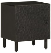 vidaXL Κομοδίνο Μαύρο 40 x 33 x 46 εκ. από Μασίφ Ξύλο Μάνγκο