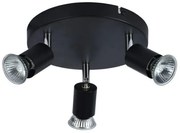 Σποτ Φωτιστικό Οροφής 3xGU10 50W IP20 Arlight-64208-Μαύρο 0064208