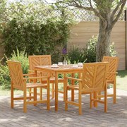 vidaXL Σέτ φαγητού για κήπο 5 pcs Καφέ 90 x 90 x 74 cm