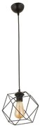 Φωτιστικό Κρεμαστό ArteLibre LOR Μαύρο Μέταλλο 18x80cm-14780037