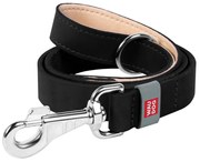 Natural leather dog leash WAUDOG W. 20mm, lgth. 122cm black