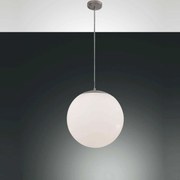 Φωτιστικό Οροφής Bong 3198-44-102 White Fabas Luce Μέταλλο,Γυαλί