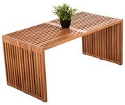 Τραπέζι Σαλονιού Nya HM9568 100x50x45cm Από Teak Ξύλο Natural Ξύλο