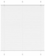 vidaXL Πλισέ περσίδα Λευκό 115x100 cm Πλάτος υφάσματος 114,4 cm
