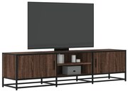 vidaXL Έπιπλο Τηλεόρασης Καφέ Δρυς 160x35x41 εκ Επεξ. Ξύλο/Μέταλλο