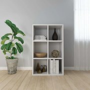 vidaXL Ραφιέρα / Βιβλιοθήκη Λευκό 66 x 30 x 97,8 εκ. από Μοριοσανίδα