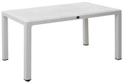 Τραπέζι πολυπροπυλενίου Kalan  χρώμα λευκό 150x90x75εκ.