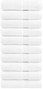 vidaXL Χειροπετσέτες Premium SOLUND 10 τεμ. Λευκό 50x100 εκ. 600 γρ./μ²