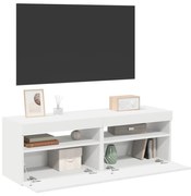 vidaXL Έπιπλα Τηλεόρασης με LED 2 τεμ. Λευκά 60 x 35 x 40 εκ.