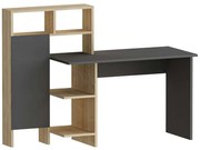 Γραφείο Bugra 550ARN1113 135,9x60x111,8cm Anthracite-Oak