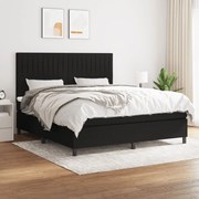 ΚΡΕΒΑΤΙ BOXSPRING ΜΕ ΣΤΡΩΜΑ ΜΑΥΡΟ 180X200 ΕΚ. ΥΦΑΣΜΑΤΙΝΟ 3141955