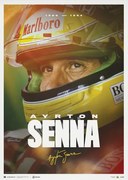 Εκτύπωση τέχνης Ayrton Senna - 2023 Designed to Win - Senna Poster