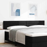 vidaXL LED Κεφαλάρι Γραμμές Σχεδίου Μαύρο 200 εκ Ύφασμα