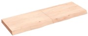 vidaXL Ράφι Τοίχου 120x40x(2-6) εκ. από Ακατέργαστο Μασίφ Ξύλο Δρυός