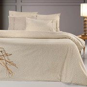 Σεντόνια Mira (Σετ 4τμχ) Mocca Guy Laroche Υπέρδιπλo 240x265cm 100% Βαμβακερή Φανέλα