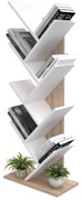 ΒΙΒΛΙΟΘΗΚΗ LIANA  ΜΕΛΑΜΙΝΗ SONAMA-ΛΕΥΚΗ 53x27x138Υεκ.