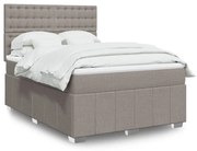 ΚΡΕΒΑΤΙ BOXSPRING ΜΕ ΣΤΡΩΜΑ TAUPE 160X200 ΕΚ. ΥΦΑΣΜΑΤΙΝΟ 3294037