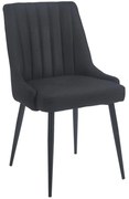 Καρέκλα Μεταλλική Megan 11.1641 51(56)x58x88cm Black Zita Plus