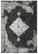 Χαλί σαλονιού Vintage C7676.12 Josiane με Κρόσια Γκρί 80x150 εκ. 80x150x1 εκ.