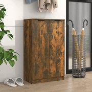 vidaXL Παπουτσοθήκη Καπνιστή Δρυς 59x35x100 εκ. από Επεξεργασμένο Ξύλο