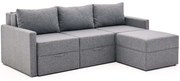 Καναπές - Κρεβάτι Γωνιακός Saros 825BLC5270 230x180x72cm Grey