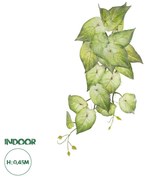 GloboStar® Artificial Garden SYNGONIUM HANGING PLANT 20598 Τεχνητό Διακοσμητικό Κρεμαστό Φυτό Συγκόνιο Υ50cm